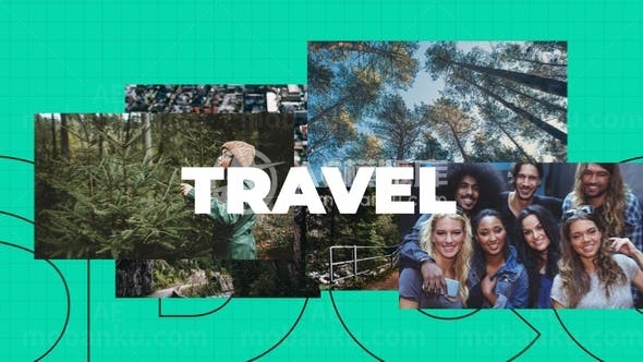 踏脚节奏动态图片幻灯片展示AE模板