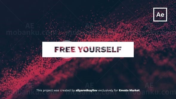 现代风格动态文字标题字幕AE模板