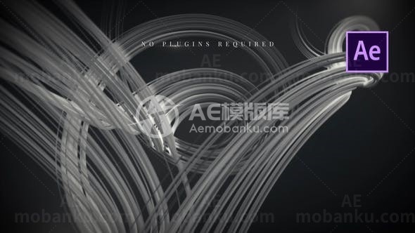 抽象影视文字标题展示AE模板