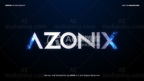 独特故障效果冲击揭示标志片头AE模板