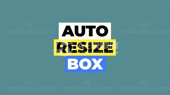 现代风格自适应文字标题AE模板