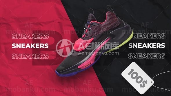 黑五商品展示宣传促销AE模板