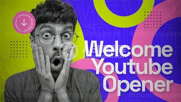 视频播主个人栏目宣传展示AE模板