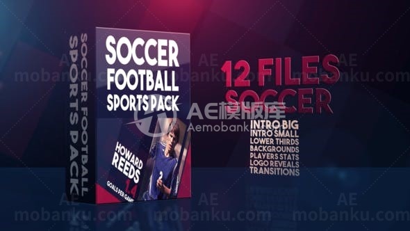 足球比赛运动员介绍包装AE模板