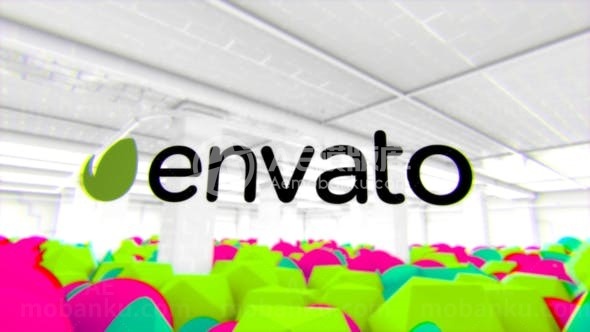 抽象地下停车场故障扭曲标题片头AE模板