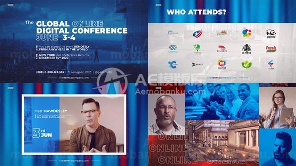 动感节奏网络在线活动宣传宣传展示AE模板