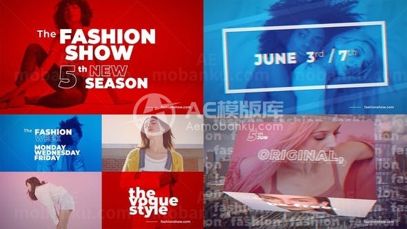 时尚秀现代服装展示宣传片AE模板