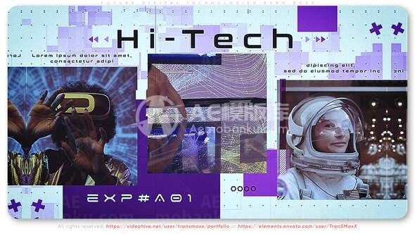 动态节奏未来数字技术博览会AE模板