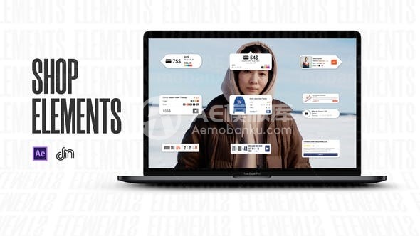 手机端时尚时装宣传展示促销AE模板