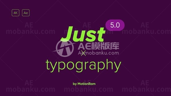 动感踏脚节奏文字标题字幕版式AE模板