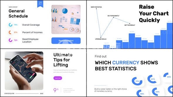 商业和金融企业宣传展示幻灯片AE模板