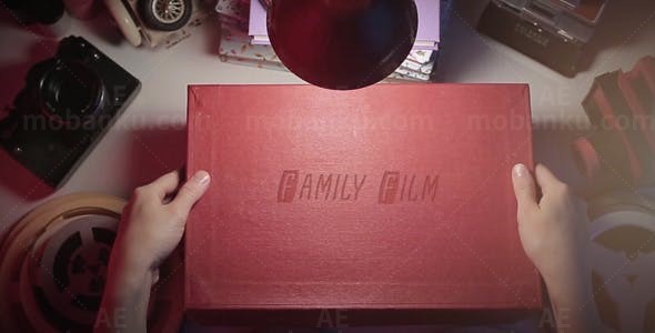 复古电影放映机展示AE模板