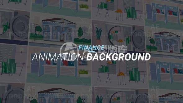 金融企业宣传MG动画演绎AE模板