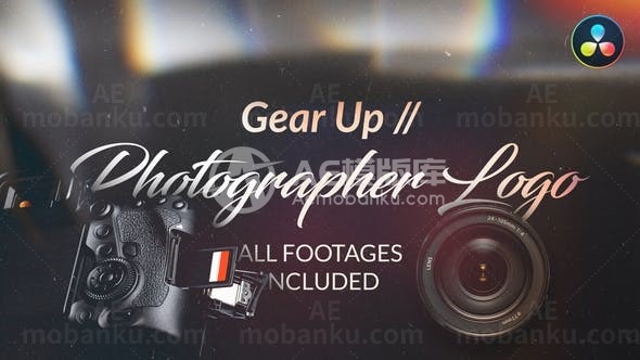 相机快速创意展示图片AE模板