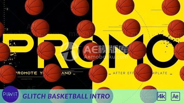 篮球宣传推广演绎AE模板