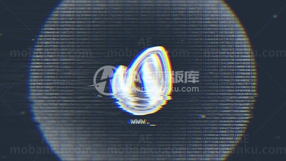 抽象图形标志动态演绎AE模板