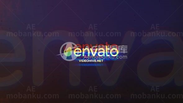 故障效果跳动标志演绎AE模板