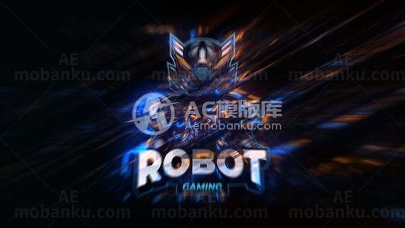 朋克风格徽标演绎AE模板