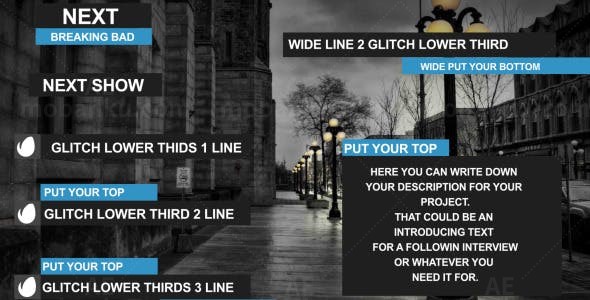 字幕动态演绎AE模板