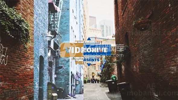 跳动标题动态展示AE模板