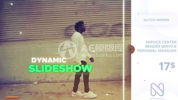 运动幻灯片展示AE模板