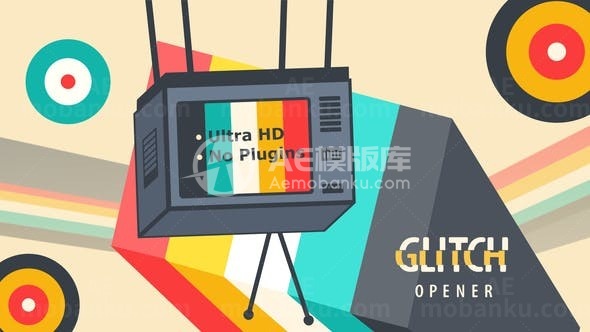 卡通风格标题展示AE模板