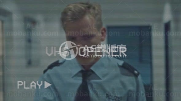 故障效果幻灯片展示AE模板