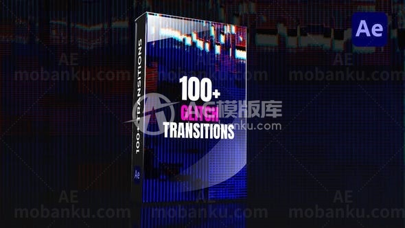 故障效果图片视频展示AE模板