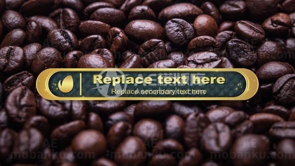 金色粒子展示标题演绎AE模板