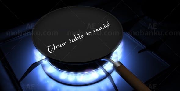 火焰光标志演绎AE模板