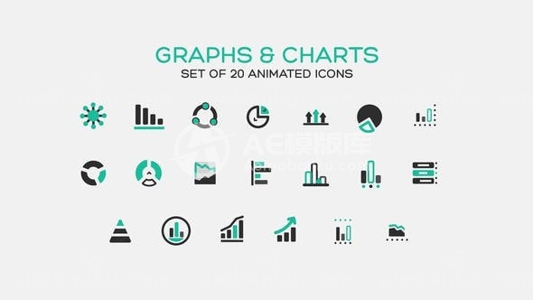 图形图标动态演绎AE模板