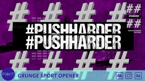 体育运动片头演绎AE模板