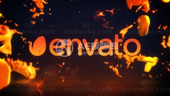 万圣节南瓜标志演绎AE模板