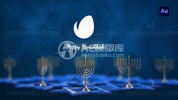 光明节标志演绎AE模板