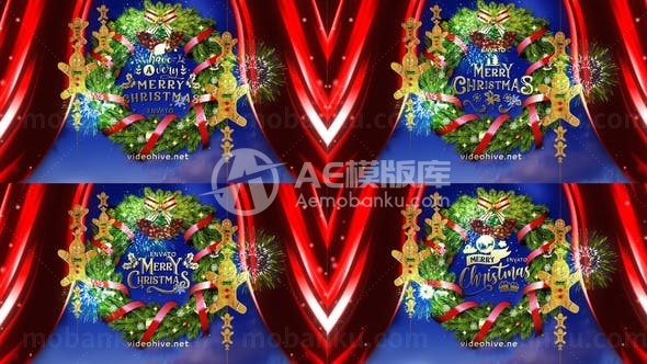 庆祝圣诞新年典礼AE模板