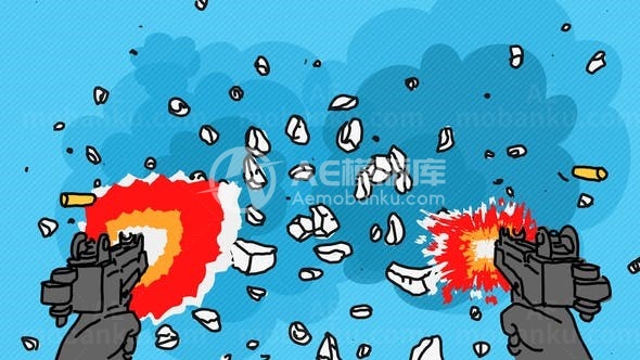 卡通风格标志演绎AE模板