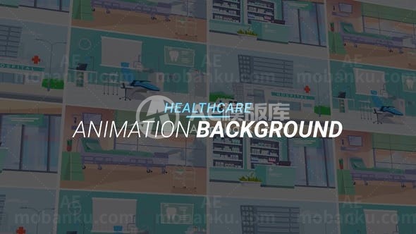 医疗保健MG动画演绎AE模板