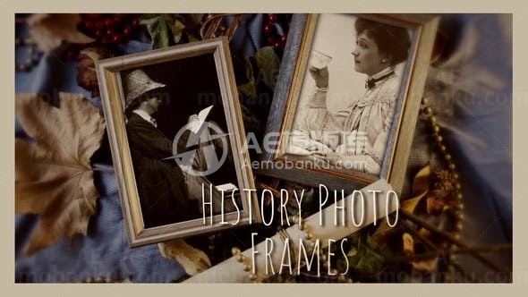 历史相框动态演绎AE模板