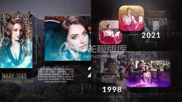 历史时间线历史事件演绎AE模板