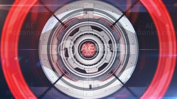 高科技未来感标志演绎AE模板