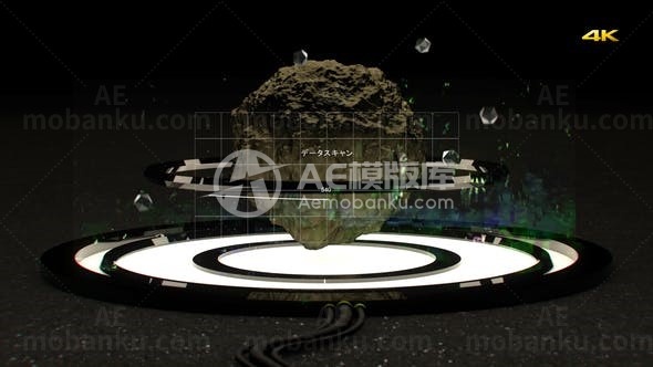 故障旷工标志演绎AE模板