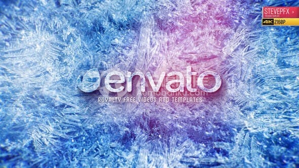 冰元素倒计时演绎AE模板