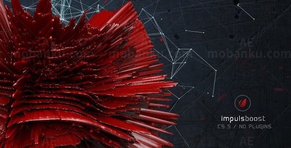 3D球转换标志动态演绎AE模板