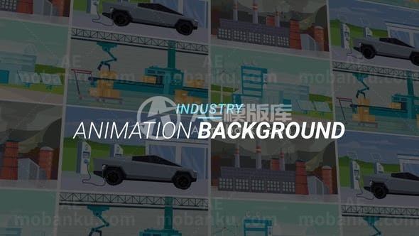 卡通风格行业MG动画展示AE模板