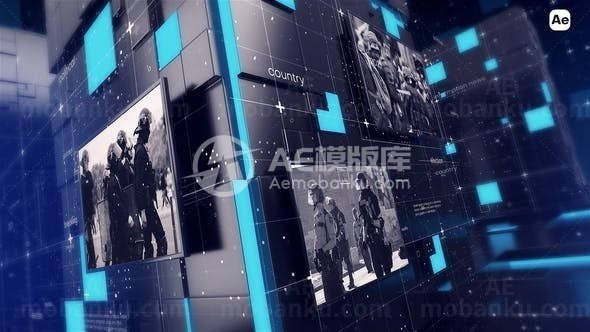 新闻广播信息展示AE模板