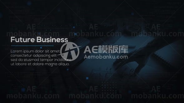 创新公司信息展示AE模板