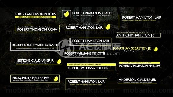 字幕标题动态演绎AE模板