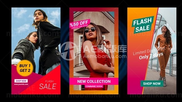 Instagram产品宣传AE模板