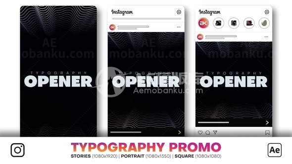 Instagram产品使用展示AE模板