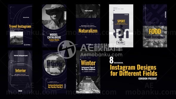 黑色星期五图文故事展示AE模板